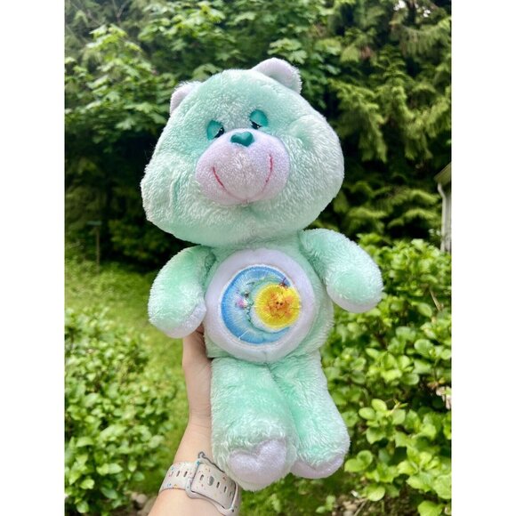 š©µSOLD𩵠Care Bears ⢠Bedtime Bear ⢠Green Moon Sleepy Time ⢠Vintage - Picture 1 of 9